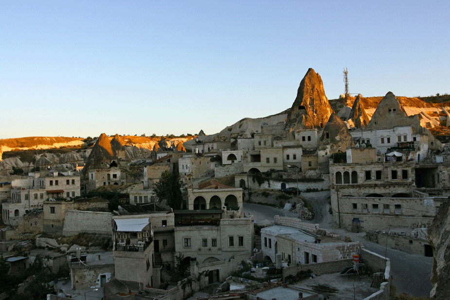 Sunset from our hotel room in Goreme.