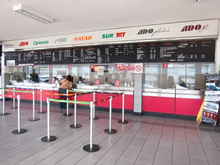 Bust station in Mexico