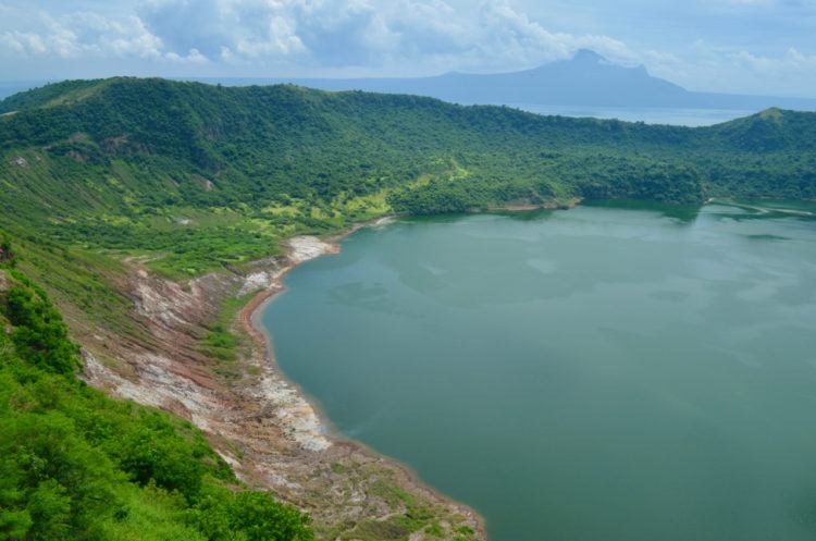 Mount Taal Volcano crater lake