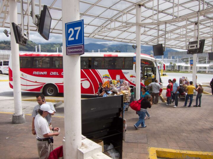 Bus station in Quito