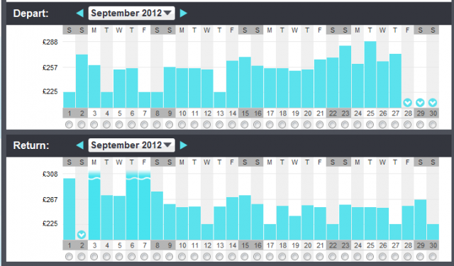 Skyscanner screenshot