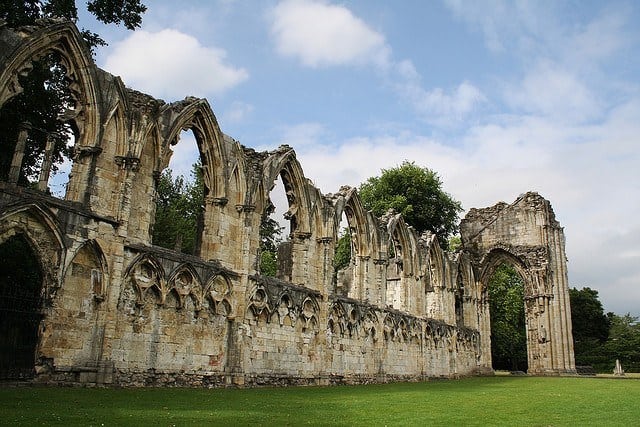 St Mary's Abbey in York (photo: Mrs Logic)