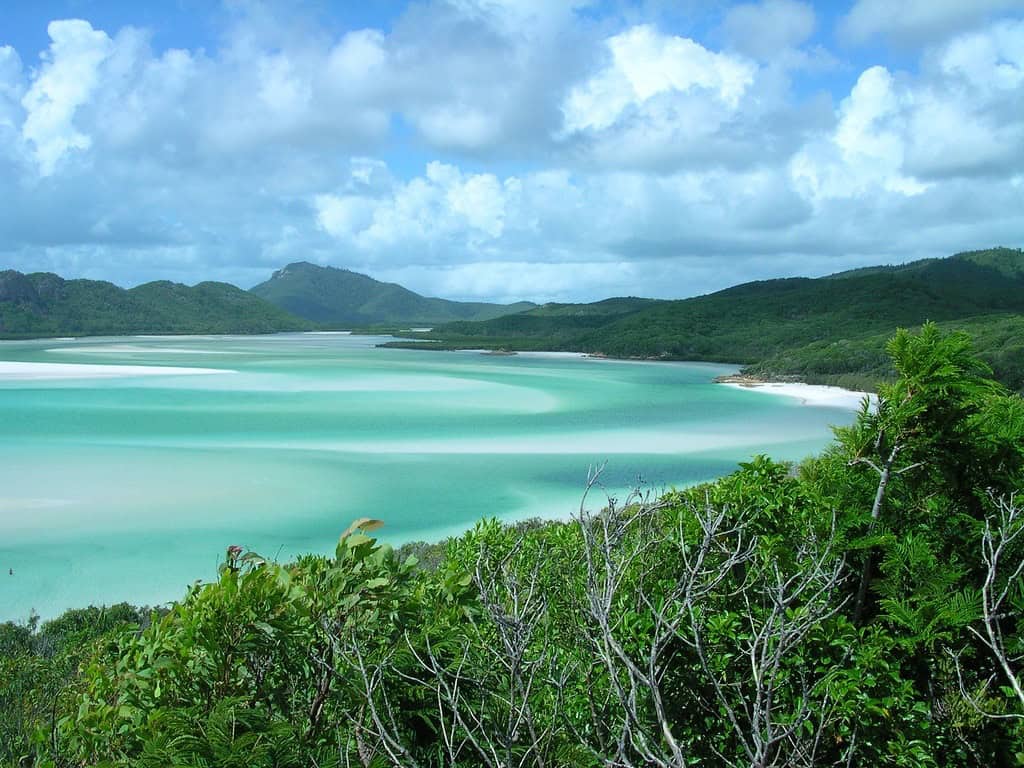 Blue water and beach in the Whitsunday Islands (photo: Brewbooks).