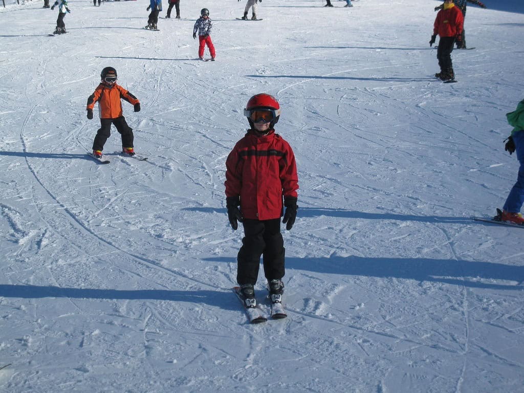 Learning to ski (photo: Merav Benaia)