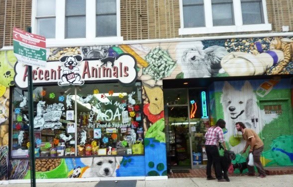 Pet Store in a famous Philadelphia neighborhood