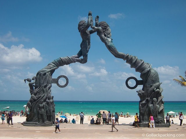 Statue in Playa del Carmen, Mexico