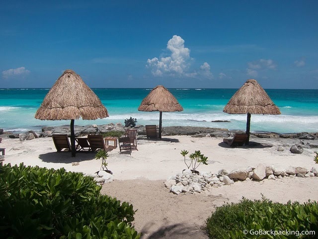 Sea view in Tulum, Mexico