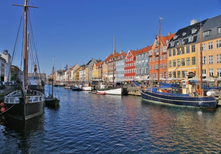 Nyhavn in Copenhagen, Denmark