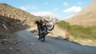 Wheelie in Simin Dasht