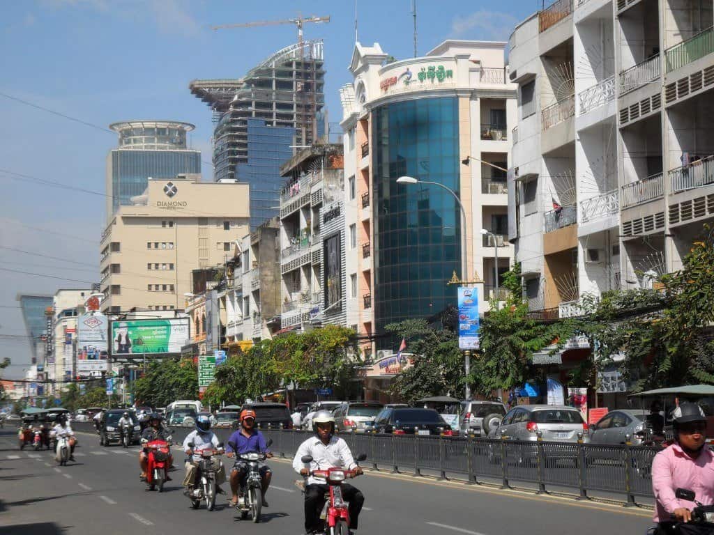 Monivong Boulevard which runs through the centre of Phnom Penh. Photo from Wikipedia