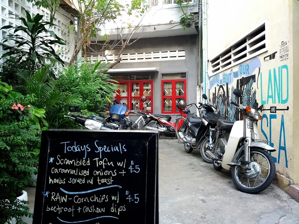 ARTillery's specials for the day on one of the cutest streets