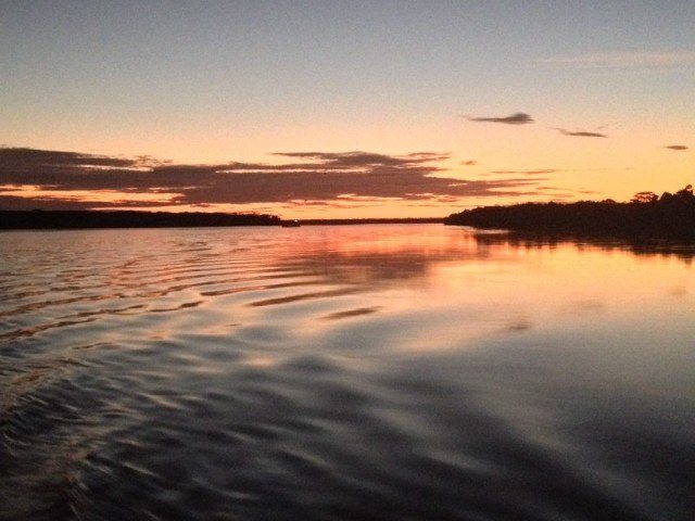 Iquitos, the island city on the Amazon River, offers great sunsets. 