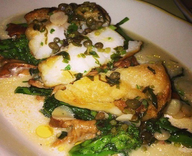 Monkfish piccata