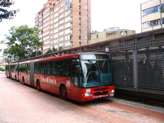 The Transmilenio in Bogotá