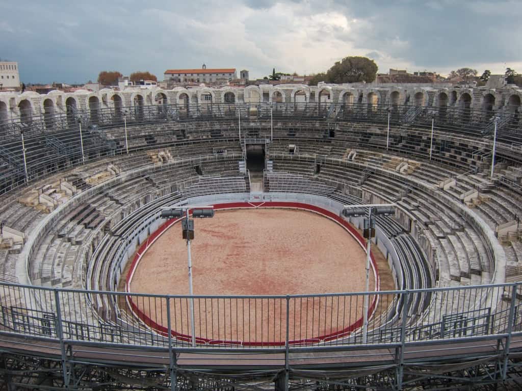 The Roman amphitheater in Arles, France