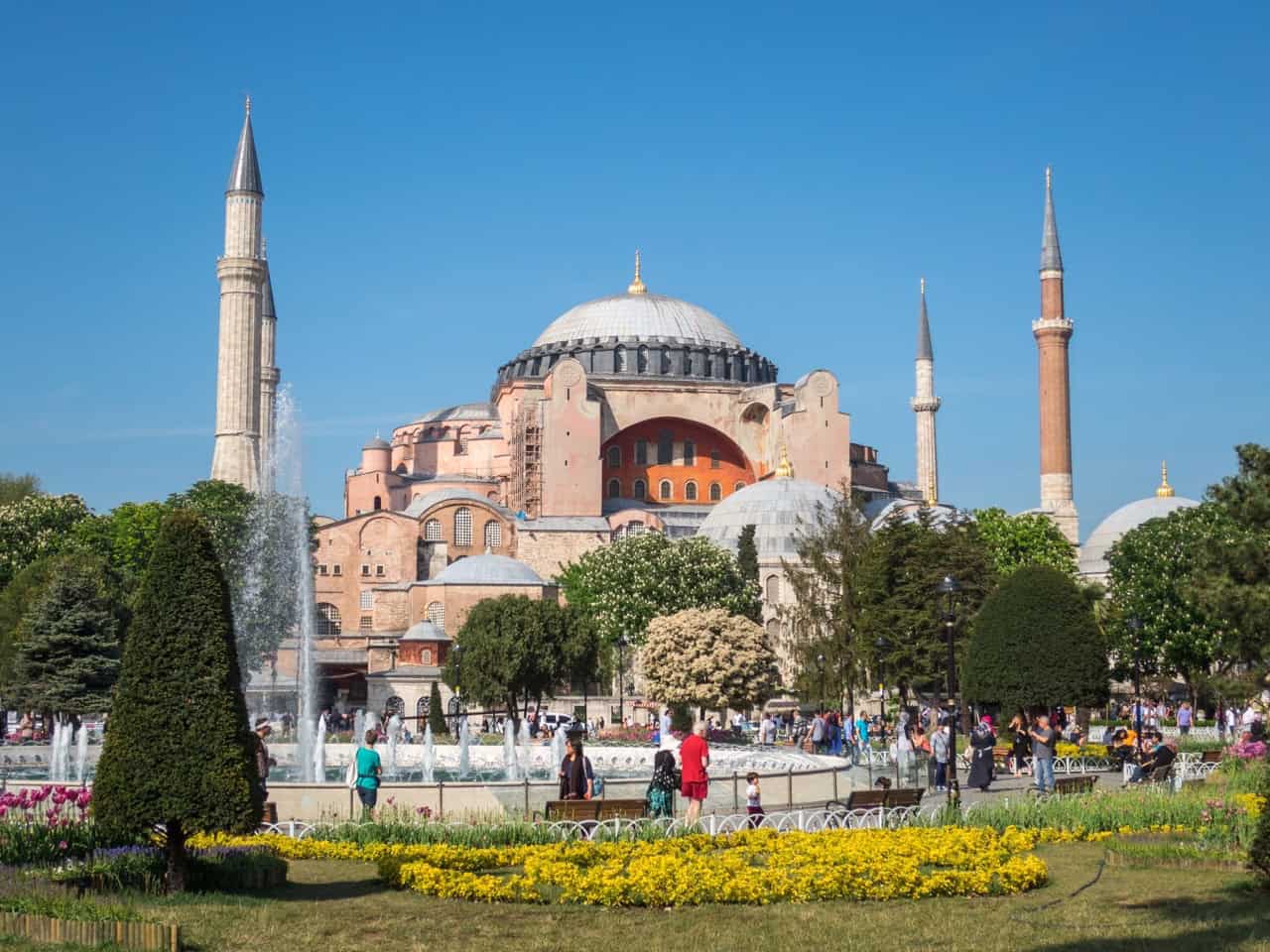 Visiting Hagia Sophia is one of the top things to do in Istanbul, Turkey.