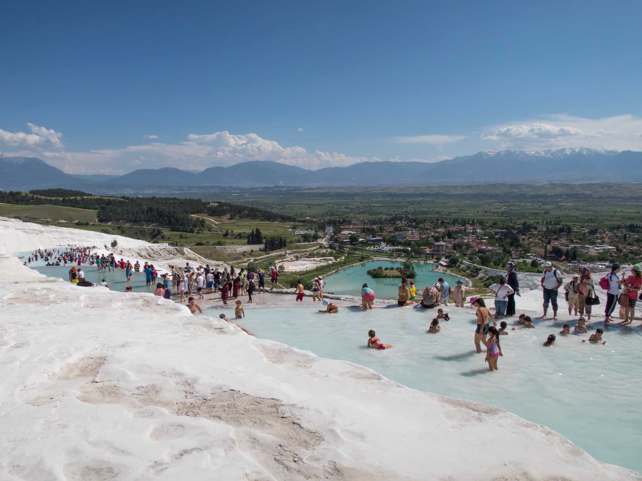 Tourists at Pamukkale