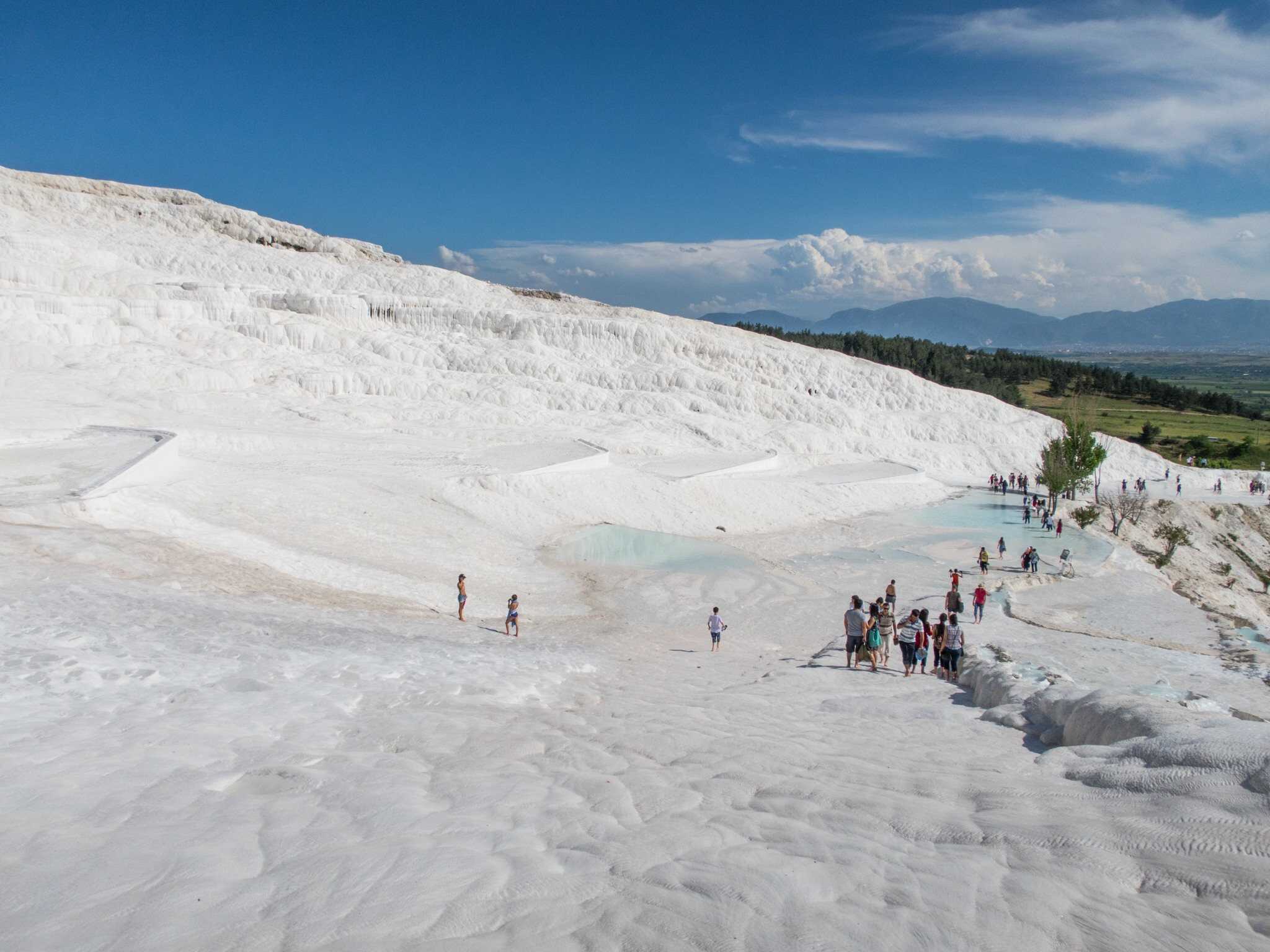 Lower half of Pamukkale