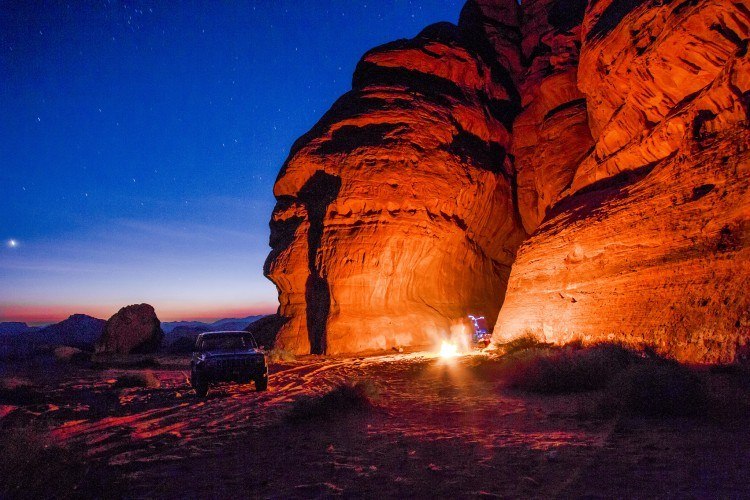 Camping in Wadi Rum (photo: Lawrence Murray)