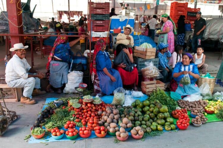 Market day in Tlacolula Market day in Tlacolula
