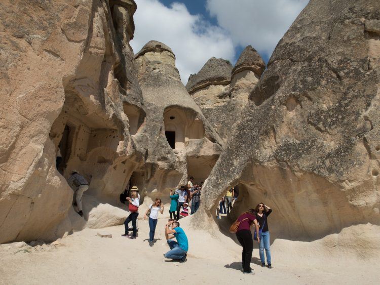 Rock formations in Cappadocia
