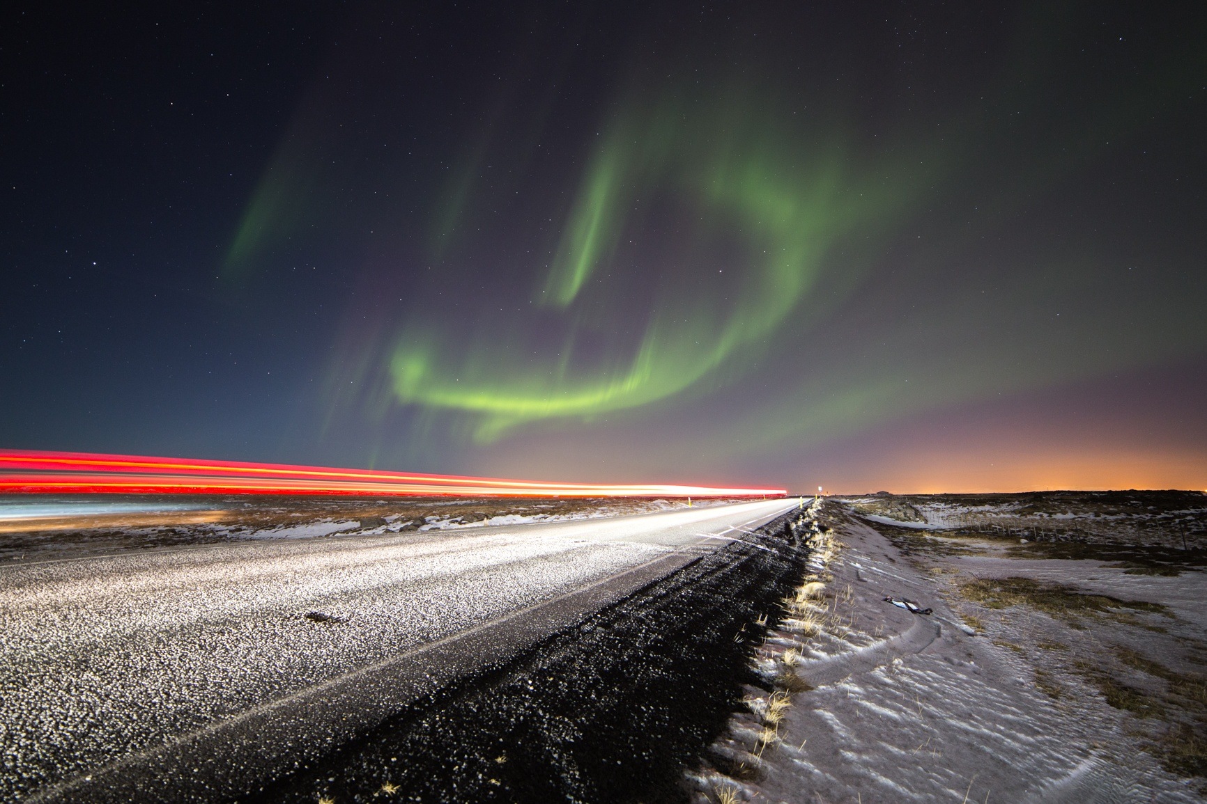 In the winter, find places to visit in Iceland where you'll have a good view of the Northern Lights (photo: David Phan)