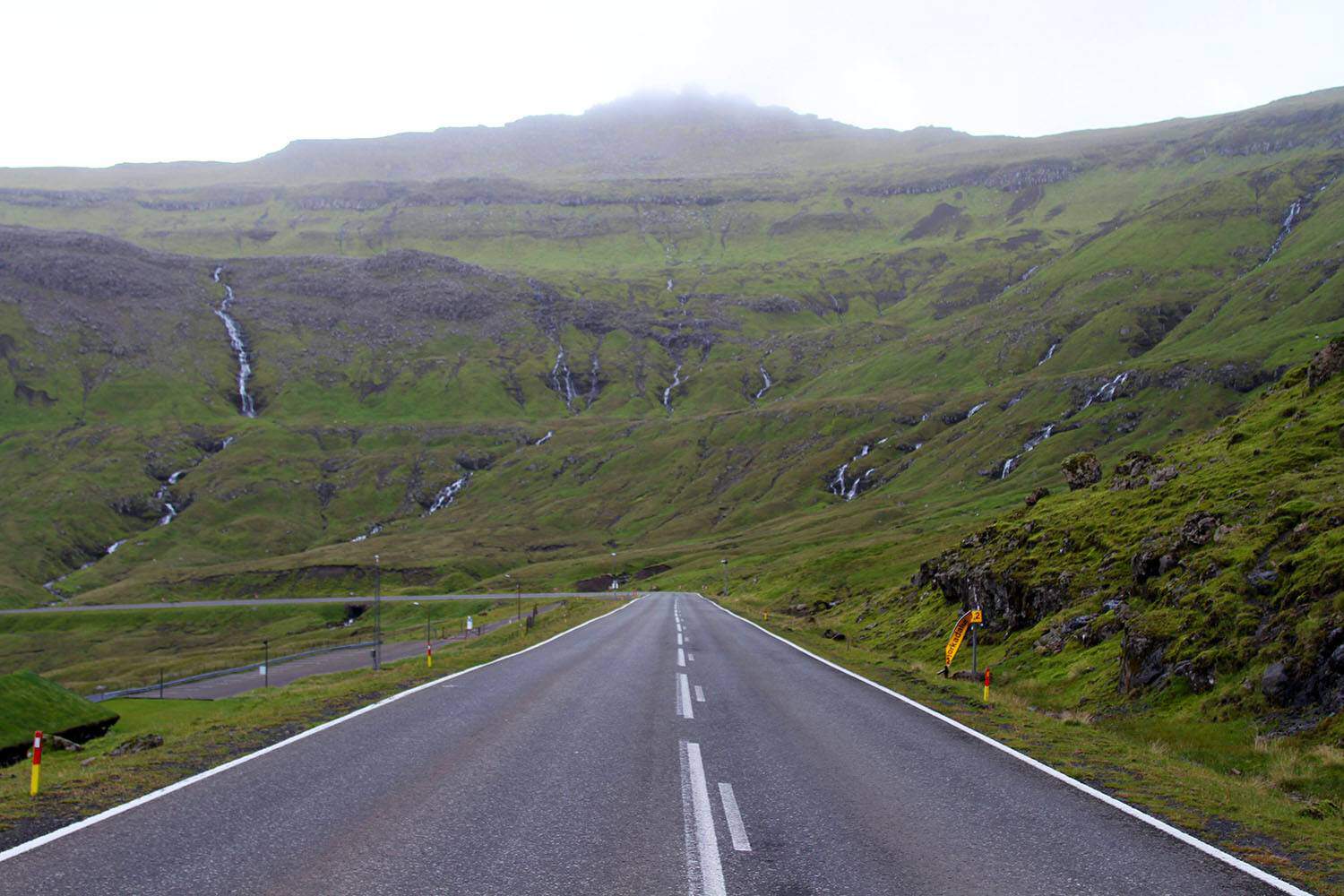 Empty roads in the Faroe Islands