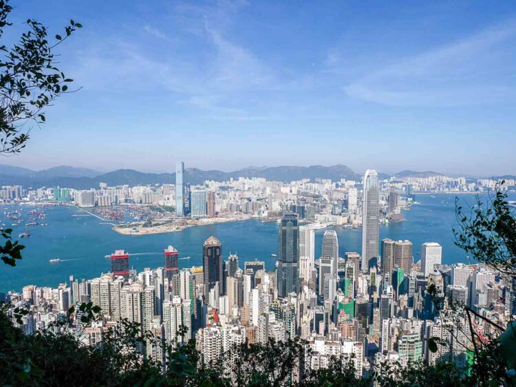 Lugard Road, Victoria Peak - one of several famous hikes in Hong Kong