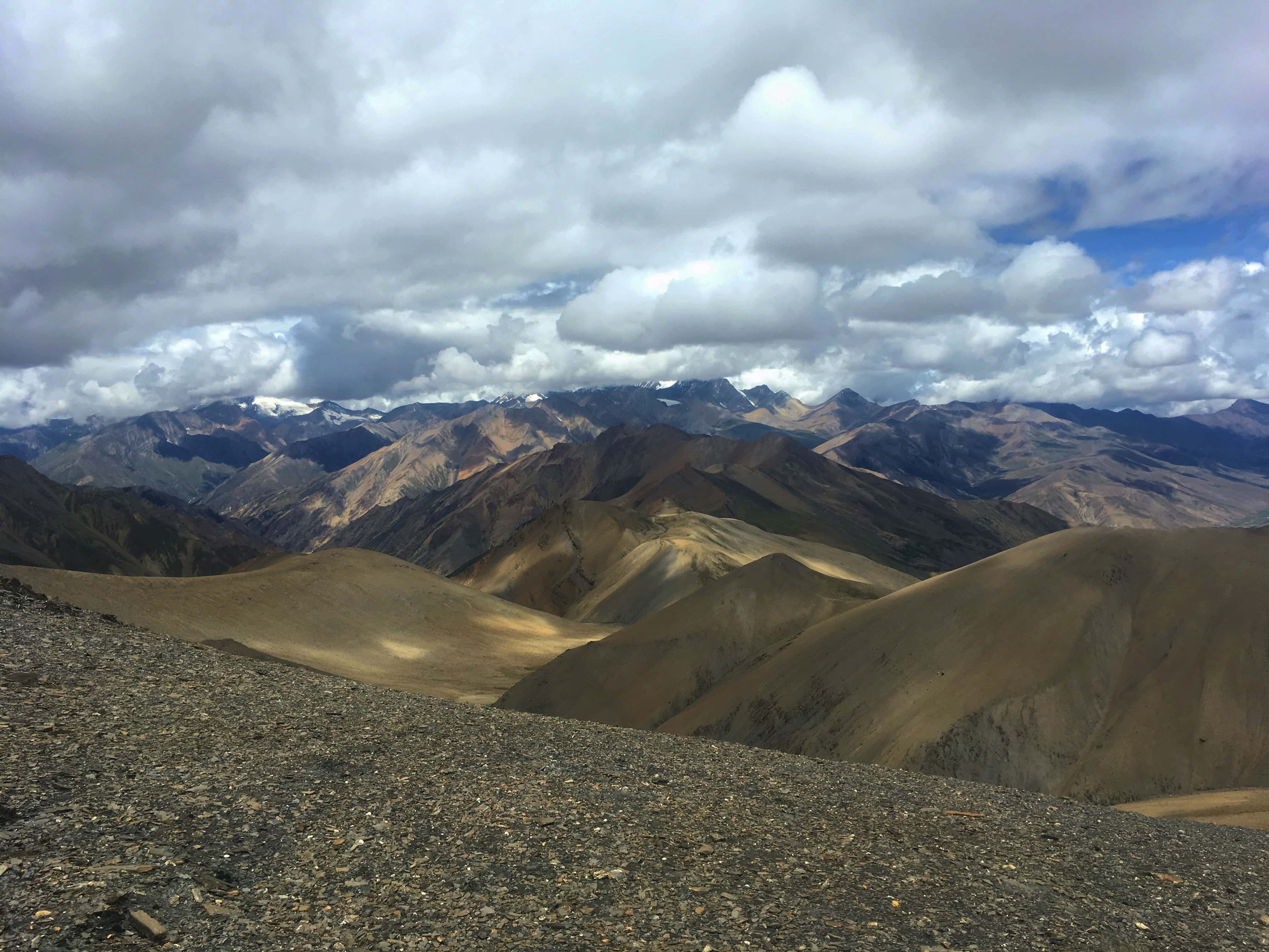 Epic Himalayan views at an 18,000 ft pass.