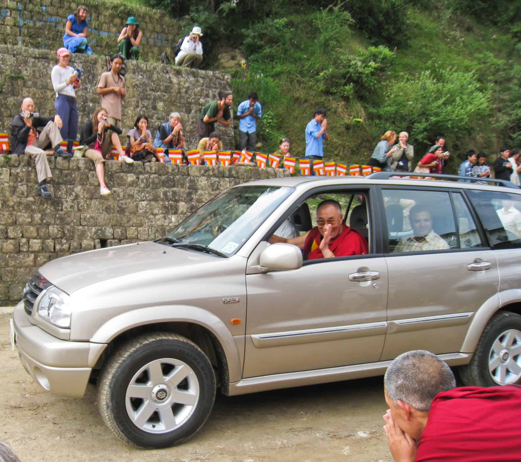 His Holiness the Dalai Lama in northern India.