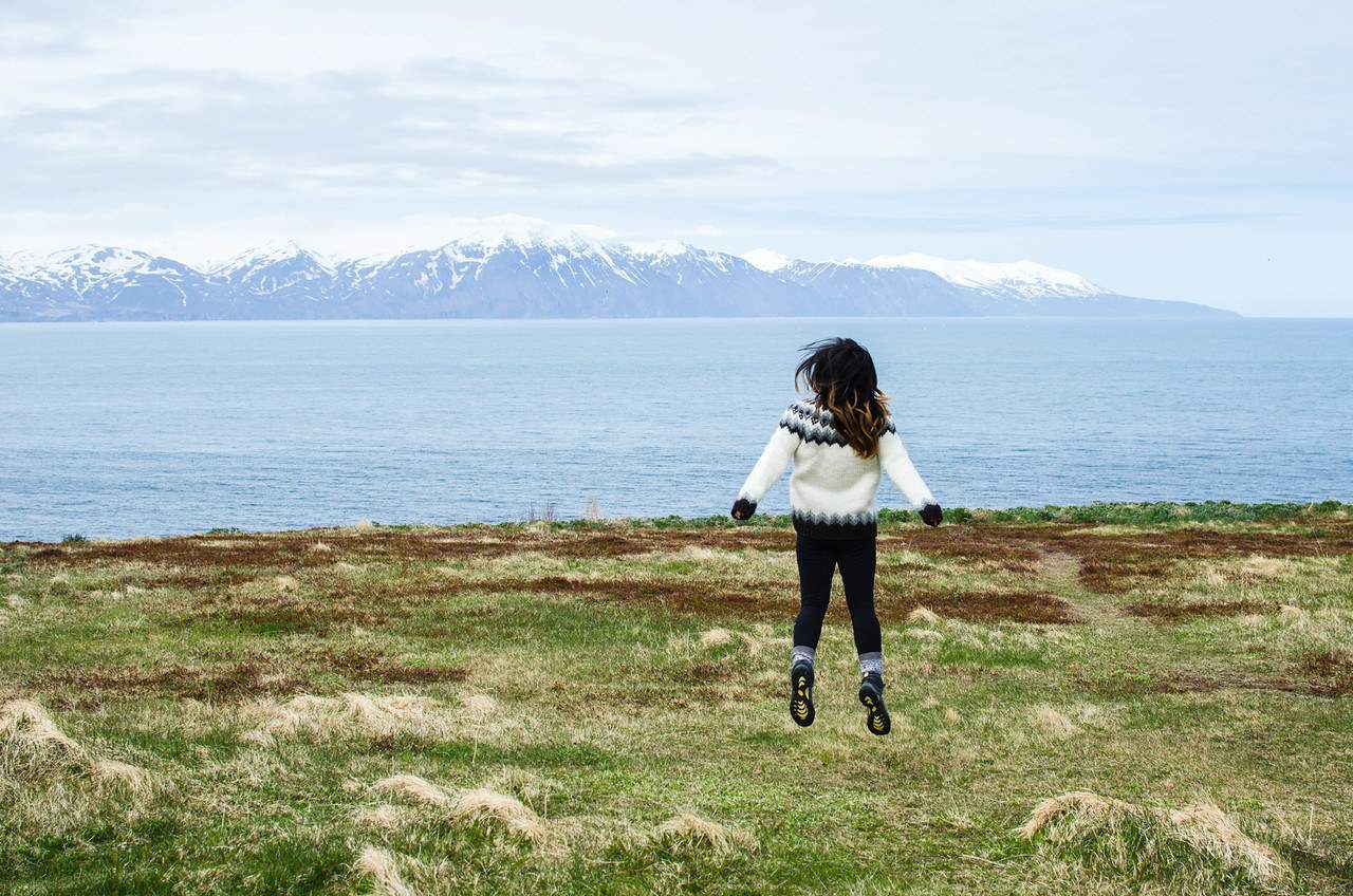 A scenic view of mountains on Iceland's Ring Road