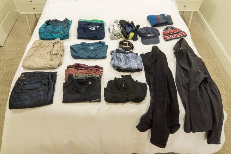 Packing list for a Fall trip to Colorado