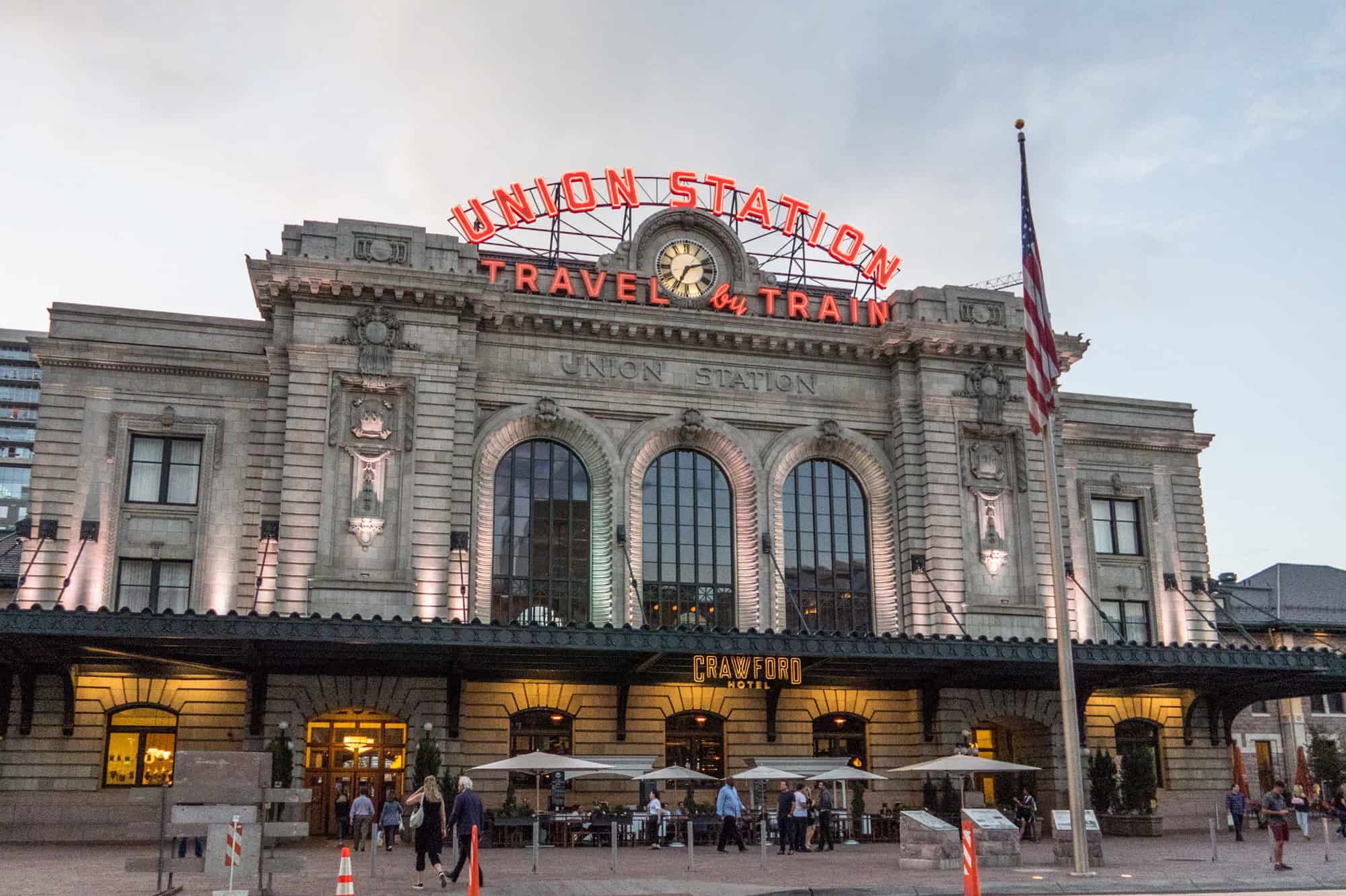 Visiting Union Station, one of many things to do in Denver