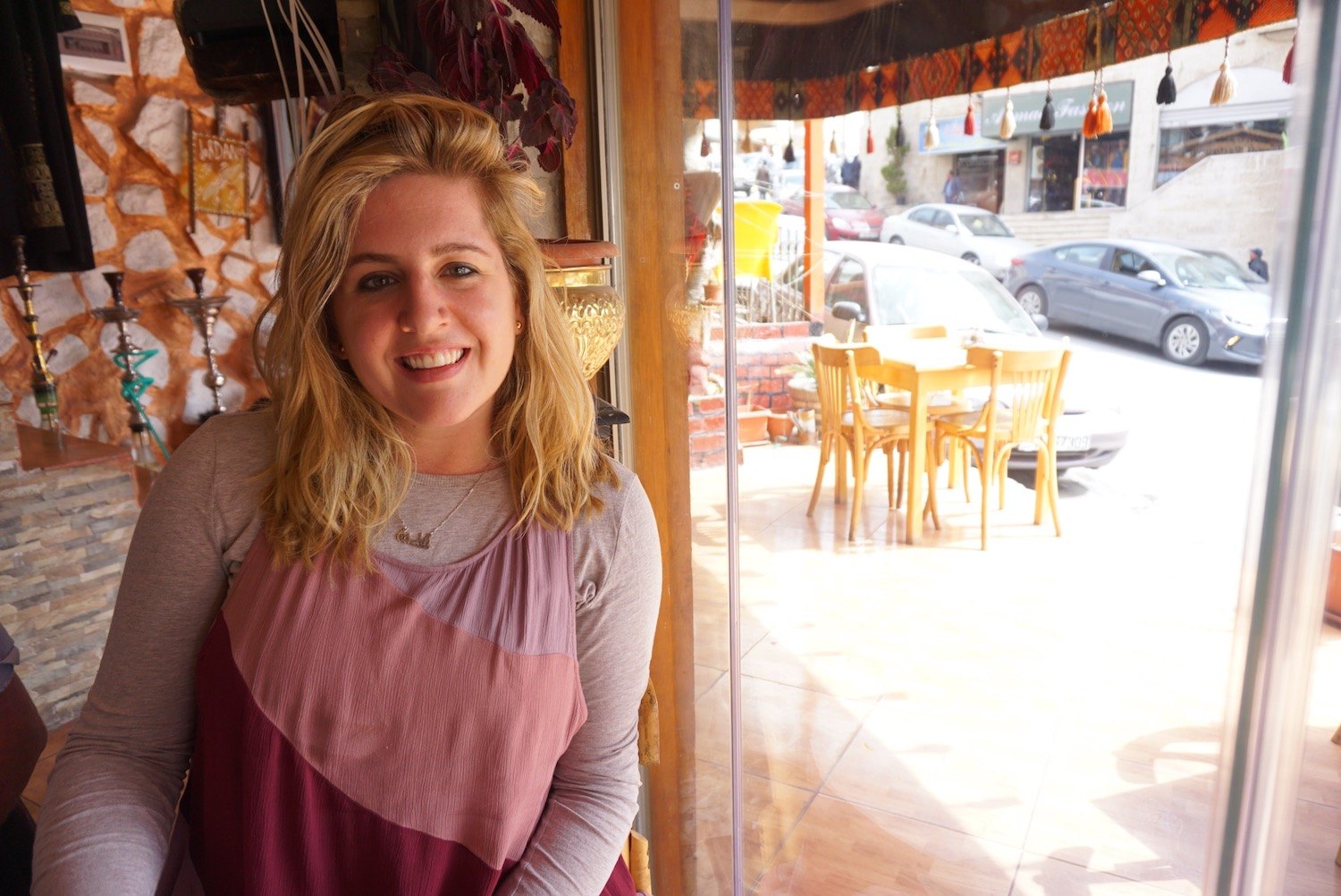 At a restaurant in Petra, Jordan