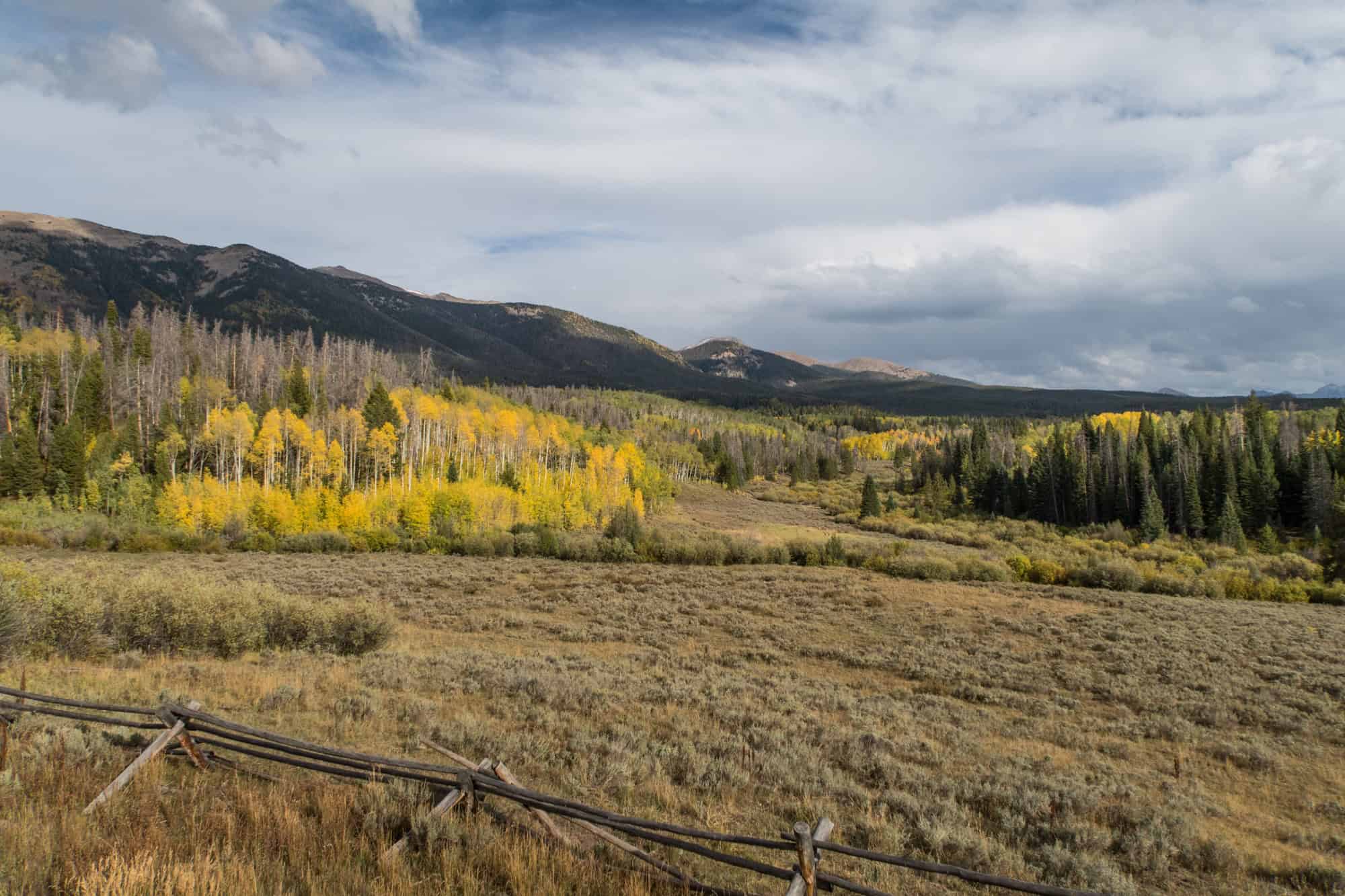 View toward the Never Summer Mountains