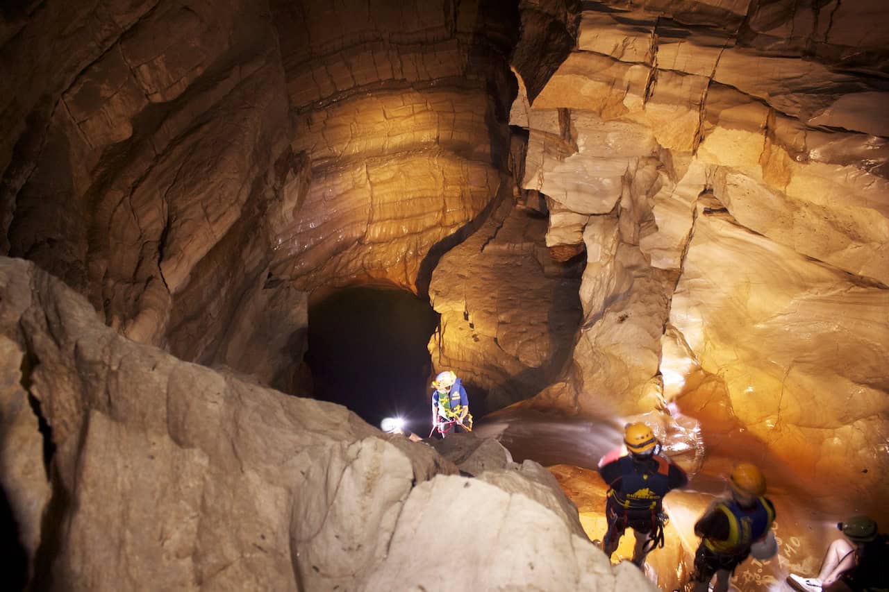 Caving in Chiapas is an example of adventure travel in Mexico