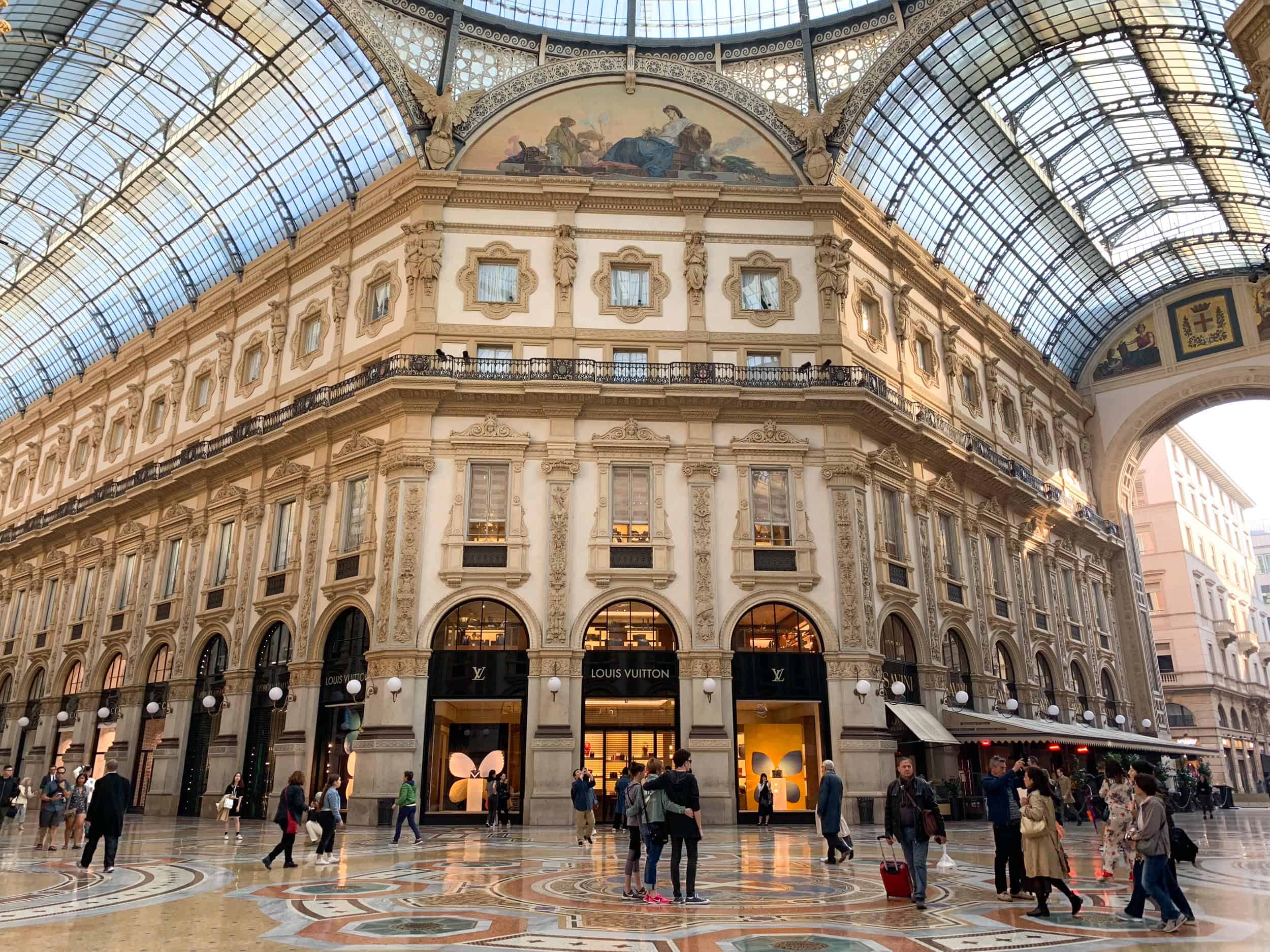 Inside Galleria Vittorio Emanuele II