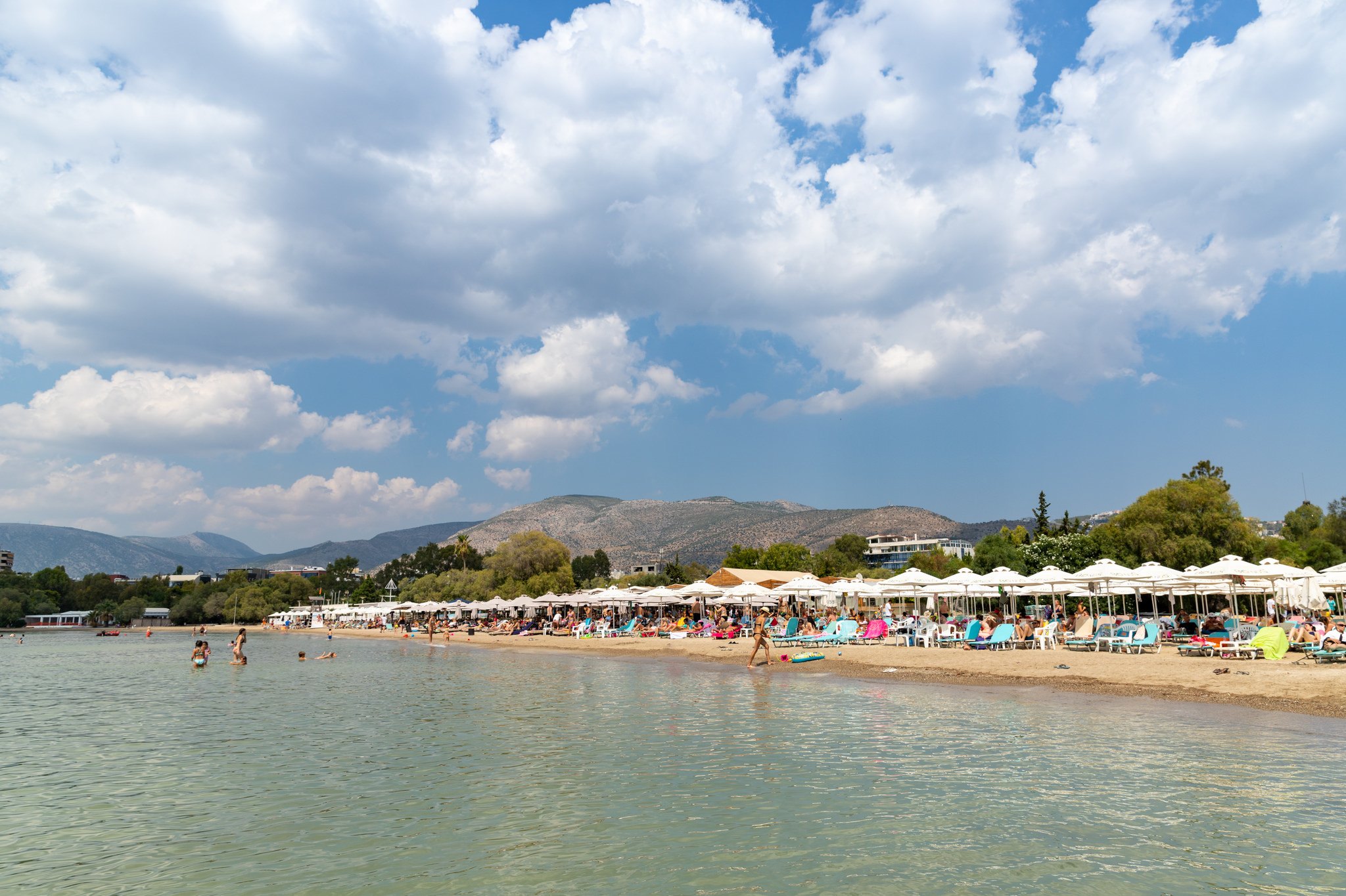 Glyfada Beach in Corfu