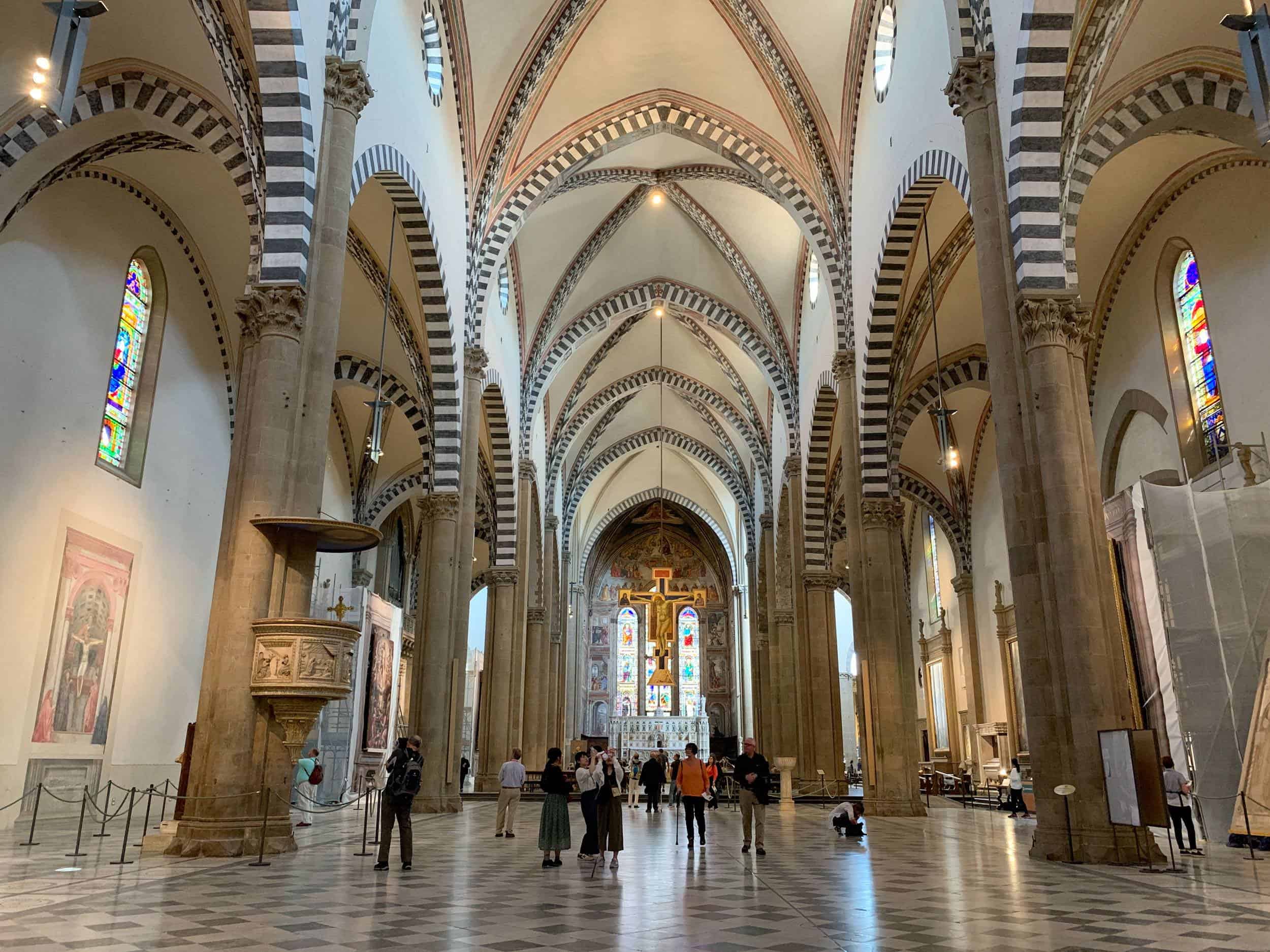 The nave in Santa Maria Novella