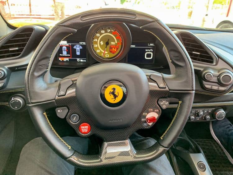 Ferrari 488 steering wheel Driving a Ferrari in Italy is a once in a lifetime experience