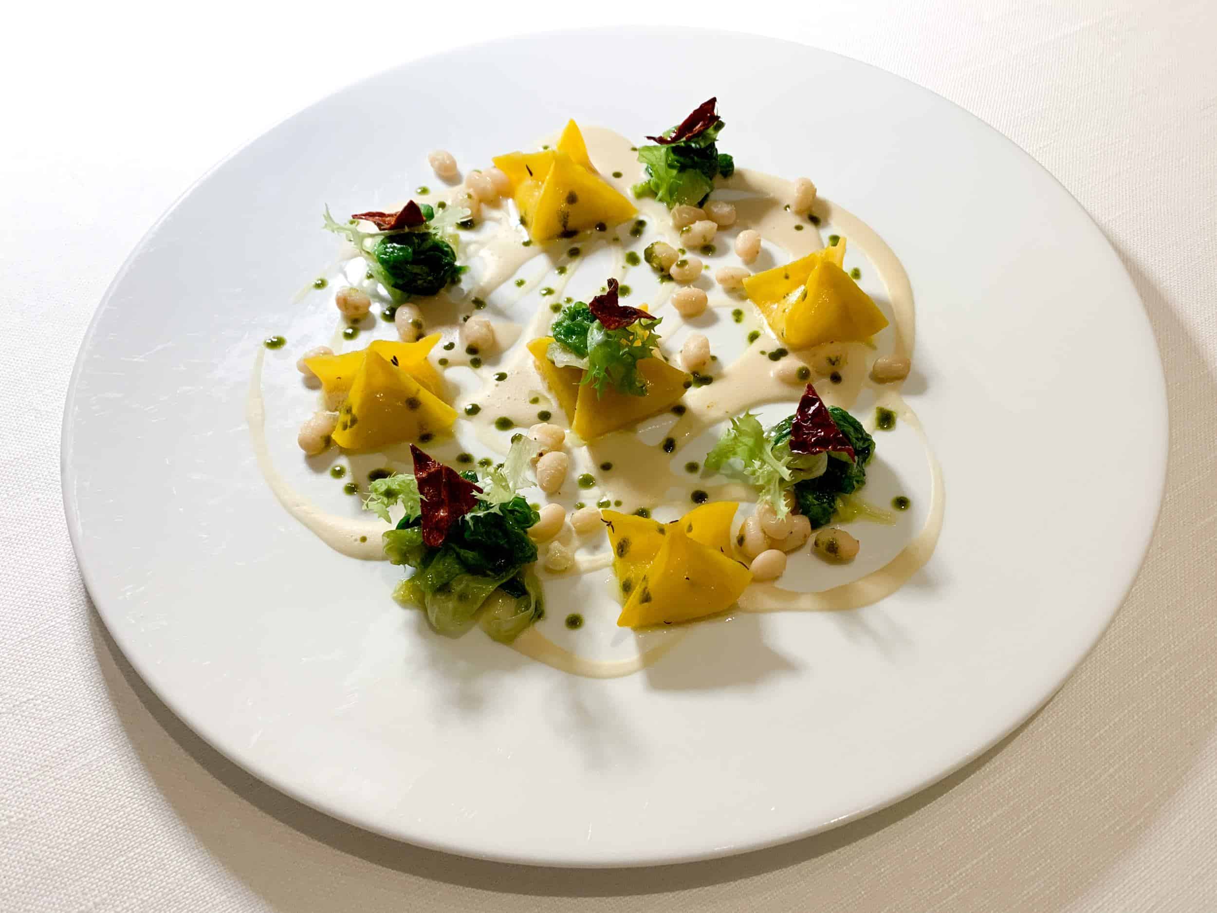 Fresh egg pasta at the Michelin-starred I Portici restaurant.