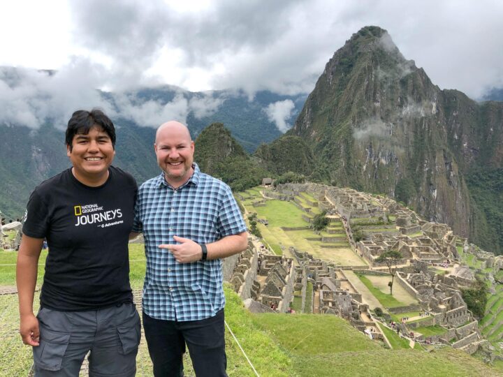 Machu Picchu with my guide from G Adventures