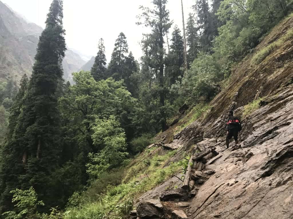 The mountain route - up to Kheerganga