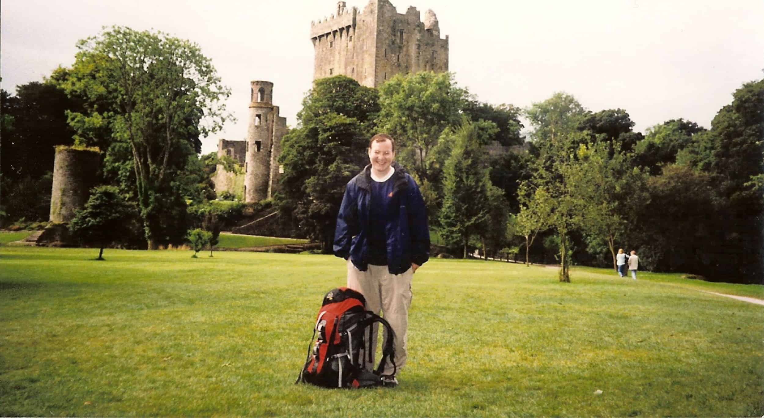 On my own at Blarney Castle, Ireland (August 1998)