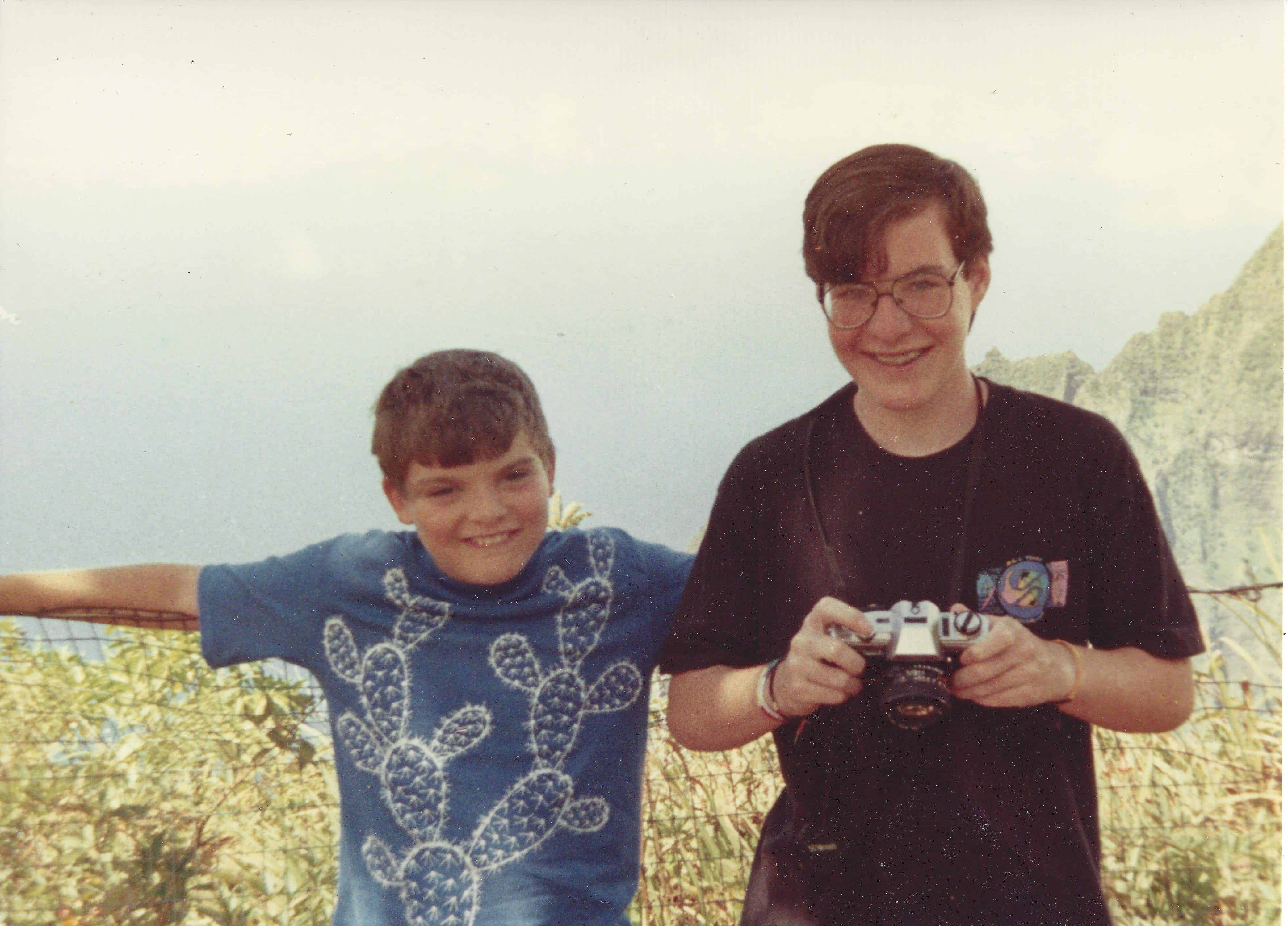 Jon (left) and me (right) in Hawaii