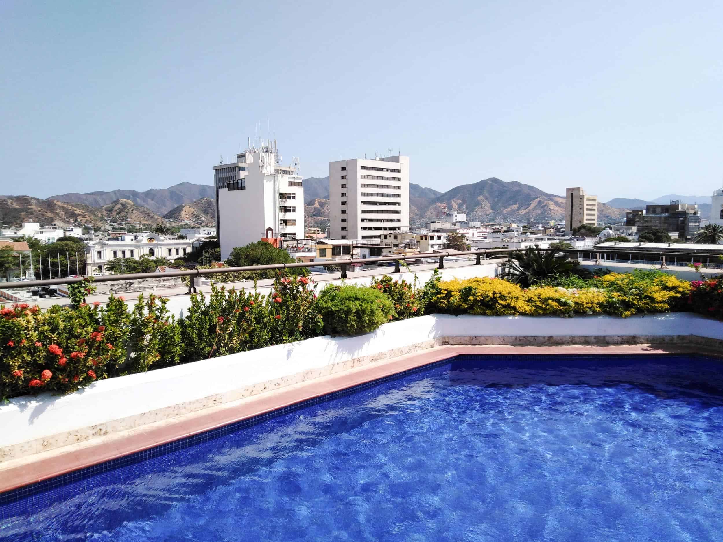 Rooftop pool at an Airbnb in Santa Marta, Colombia (photo: Dave Lee)