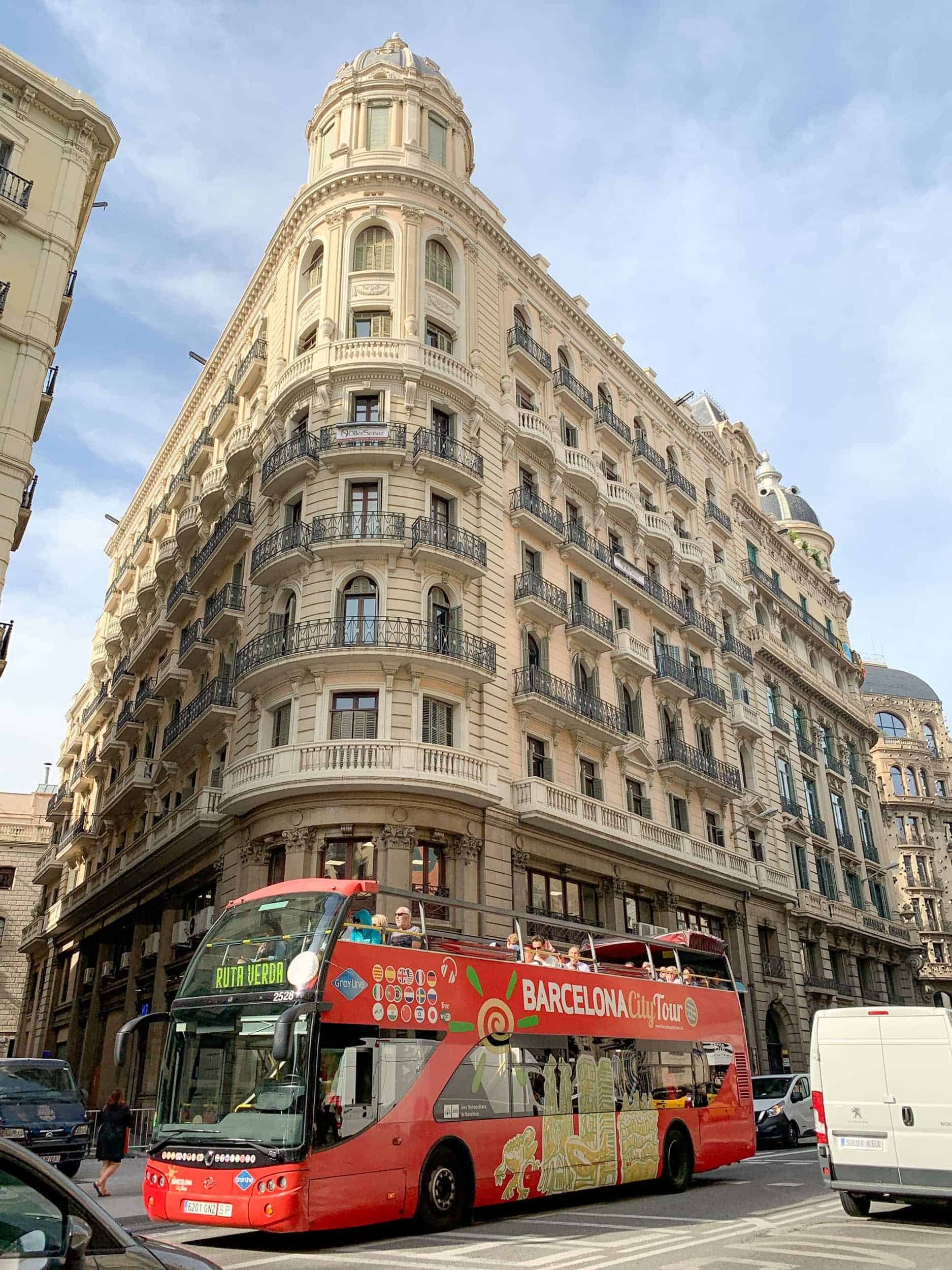 Sightseeing bus in Barcelona