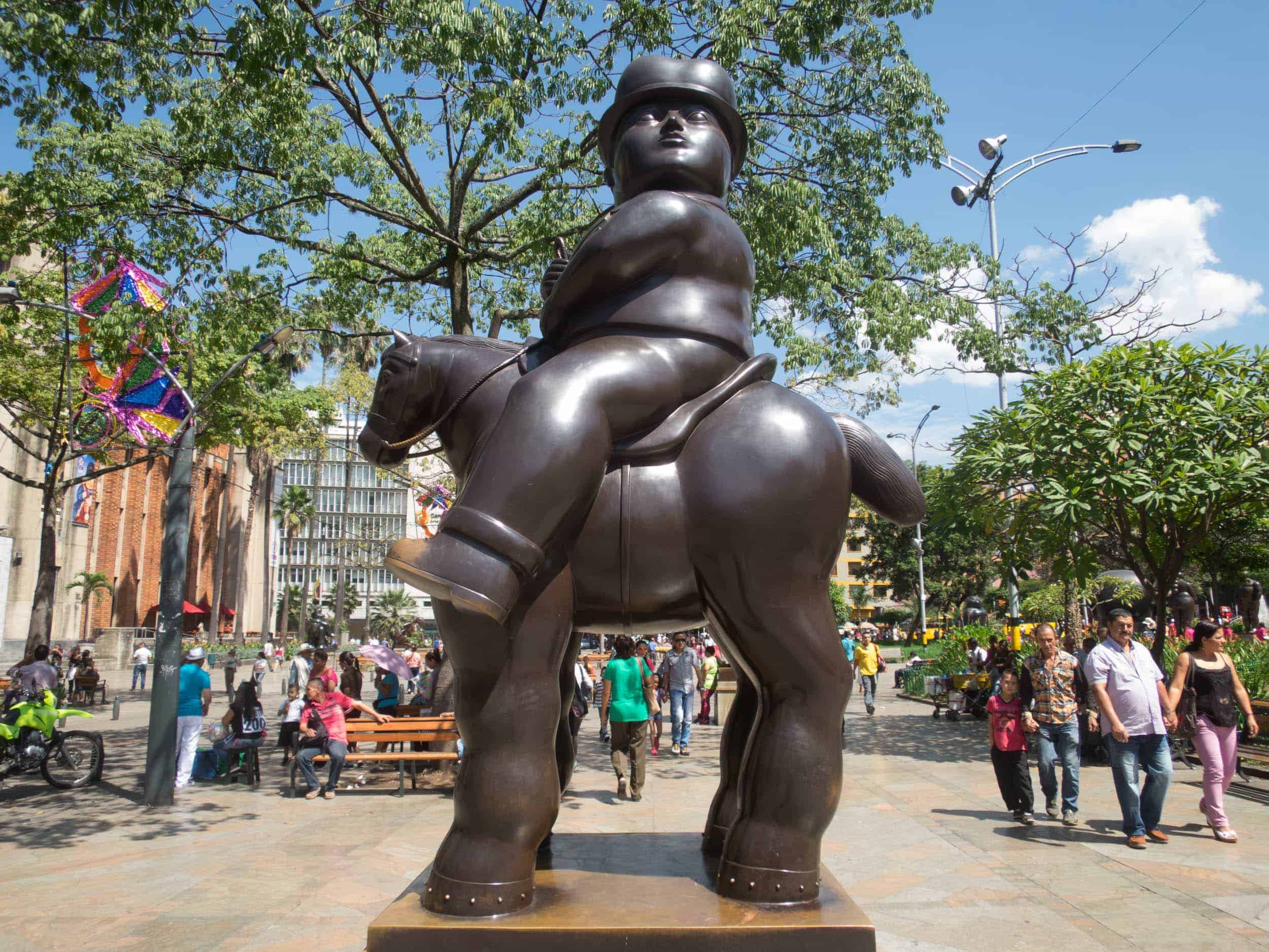 Sculture in Botero Plaza, Medellín