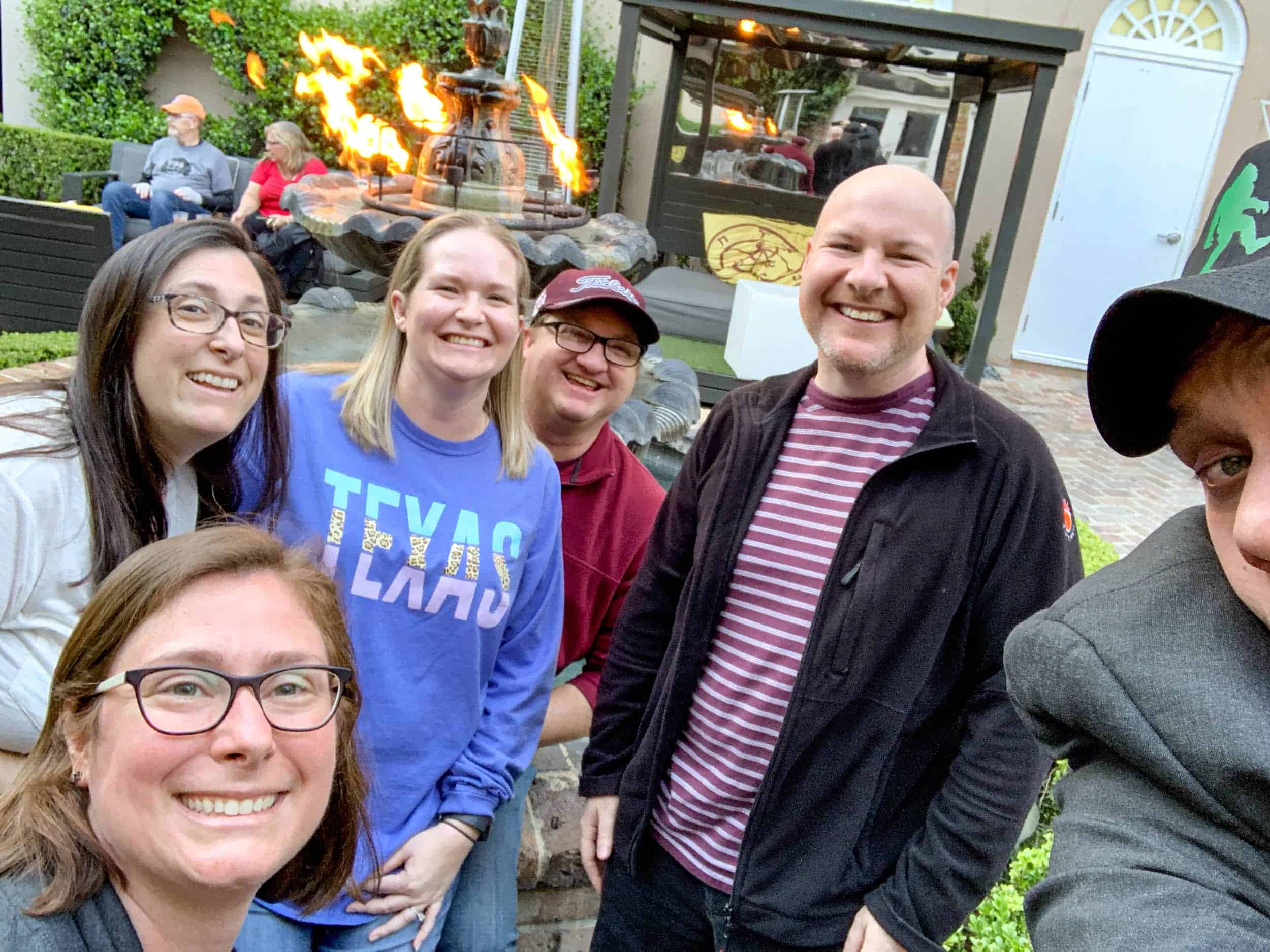 Our New Orleans cocktail tour group. 