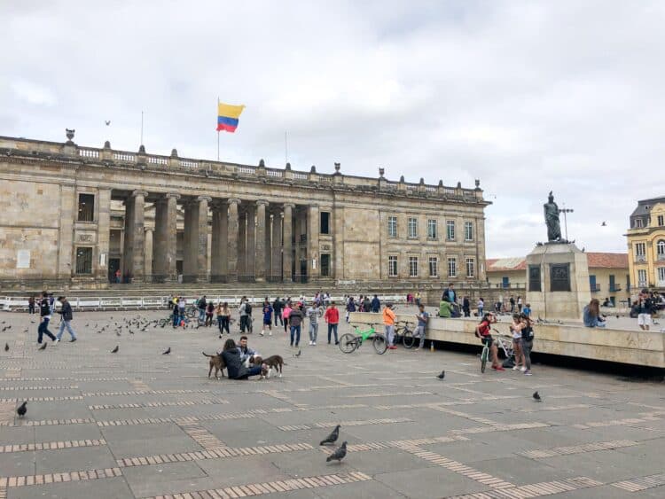 Plaza Bolivar in Bogota, Colombia